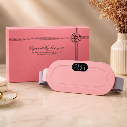 Smart Electric Cramp Relief Belt – Wearable Period Pain Massager & Heating Pad
